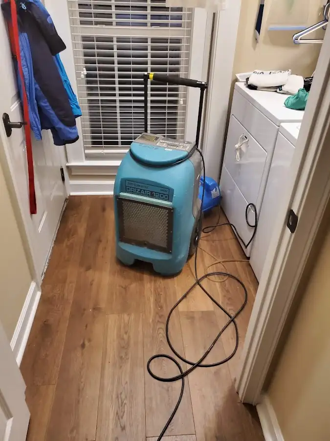 Commercial dehumidifier deployed for Flood Damage Cleanup in Charleston